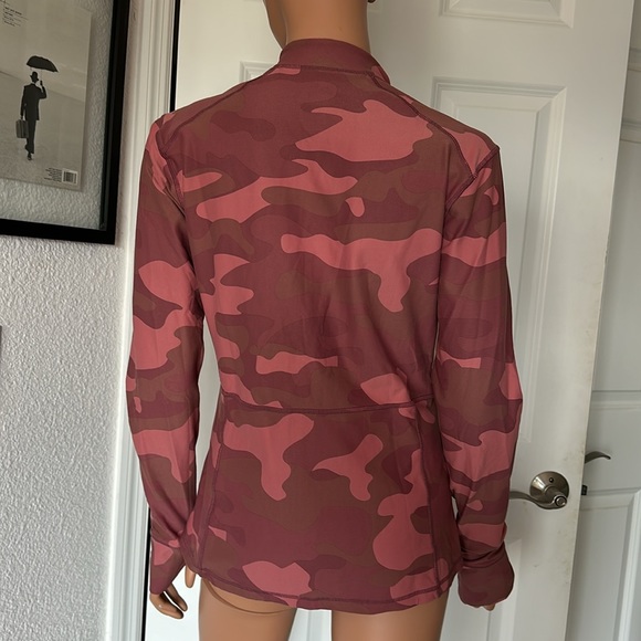 LOLE “ELIANA” ZIP-UP TRACK JACKET W/ THUMBHOLES. Size M. Pink camo. VG/EUC. - Picture 7 of 12